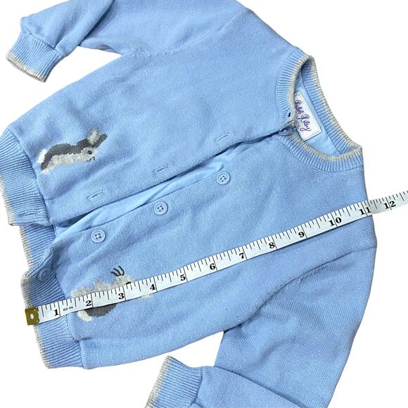 Blue Bunny Cardigan by Rachel Riley 18M - Picture 3 of 6